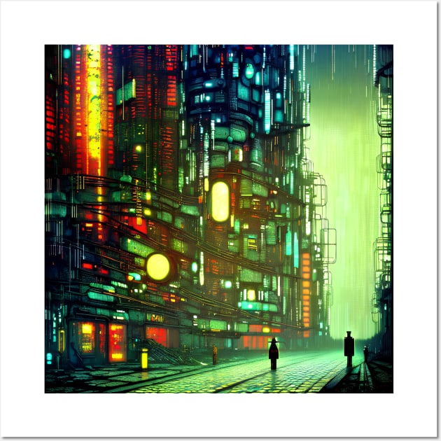 Abstract Cityscape Wall Art by Trip Tank